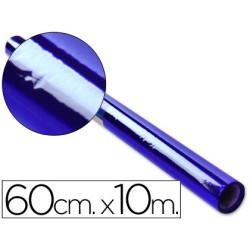 PAPEL CELOFAN LIDERPAPEL ROLLO AZUL -0,60 X 10 MT