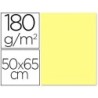 CARTULINA LIDERPAPEL 50X65 CM 180 GR AMARILLO MEDIO PAQUETE DE 25