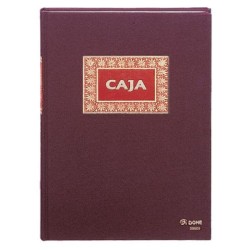 Libro caja Dohe - Folio natural - 100 g - 100 hojas - Color burdeos