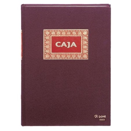 Libro caja Dohe - Folio natural - 100 g - 100 hojas - Color burdeos