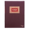 Libro caja Dohe - Folio natural - 100 g - 100 hojas - Color burdeos