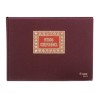 Libro entrada correspondencia Dohe - Folio apaisado - 100 g - 100 hojas - Color burdeos