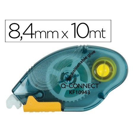 PEGAMENTO Q-CONNECT ROLLER COMPACT NO PERMANENTE -6,5 MM DE ANCHO X 10 MT -UNIDAD