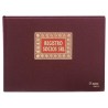Libro registro de socios S.R.L Dohe - Folio apaisado - 100 g - 100 hojas - Color burdeos