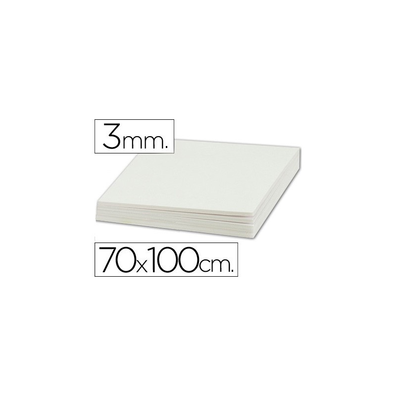CARTON PLUMA LIDERPAPEL DOBLE CARA 70X100 ESPESOR 3 MM