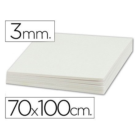 CARTON PLUMA LIDERPAPEL DOBLE CARA 70X100 ESPESOR 3 MM