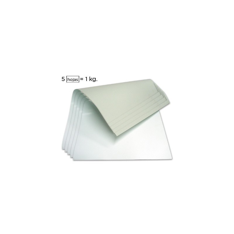 CARTONCILLO GRIS LIDERPAPEL CON UNA CARA BLANCA 350 GR 64X88 CM PAQUETE DE 1 KG (5 HOJAS)