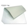 CARTONCILLO GRIS LIDERPAPEL CON UNA CARA BLANCA 350 GR 64X88 CM PAQUETE DE 1 KG (5 HOJAS)