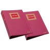 Libro actas con hojas intercambiables Dohe - A4 natural - 100 hojas - Color burdeos