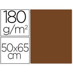 CARTULINA LIDERPAPEL 50X65 CM 180 GR MARRON ESCOLAR UNIDAD (PACK INDIVISIBLE 5 UDS)