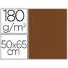 CARTULINA LIDERPAPEL 50X65 CM 180 GR MARRON PAQUETE DE 25