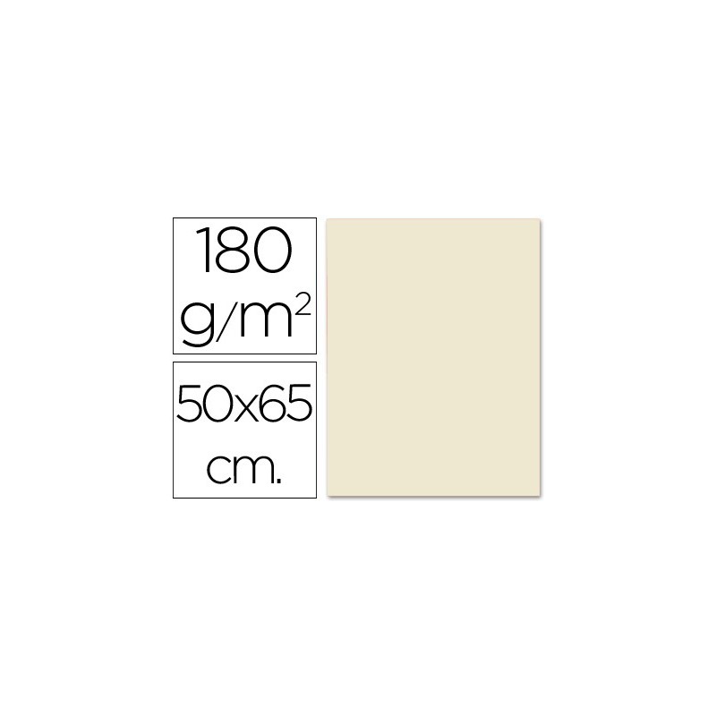 CARTULINA LIDERPAPEL 50X65 CM 180G/M2 SEPIA (PACK INDIVISIBLE 5 UDS)