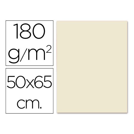 CARTULINA LIDERPAPEL 50X65 CM 180G/M2 SEPIA (PACK INDIVISIBLE 5 UDS)