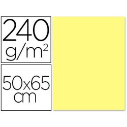 CARTULINA LIDERPAPEL 50X65 CM 240 G/M2 AMARILLO MEDIO (PACK INDIVISIBLE 5 UDS)