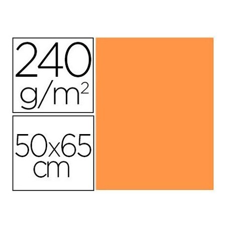 CARTULINA LIDERPAPEL 50X65 CM 240 G/M2 NECTARINA (PACK INDIVISIBLE 5 UDS)