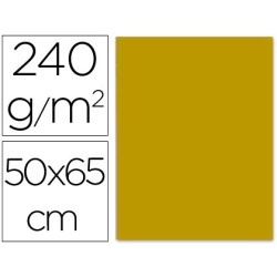 CARTULINA LIDERPAPEL 50X65 CM 240 G/M2 ORO VIEJO (PACK INDIVISIBLE 5 UDS)