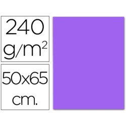 CARTULINA LIDERPAPEL 50X65 CM 240 G/M2 PURPURA (PACK INDIVISIBLE 5 UDS)