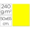 CARTULINA LIDERPAPEL 50X65 CM 240G/M2 AMARILLO LIMON (PACK INDIVISIBLE 5 UDS)