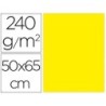CARTULINA LIDERPAPEL 50X65 CM 240G/M2 AMARILLO LIMON PAQUETE DE 25 UNIDADES