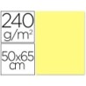 CARTULINA LIDERPAPEL 50X65 CM 240G/M2 AMARILLO MEDIO PAQUETE DE 25 UNIDADES