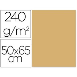 CARTULINA LIDERPAPEL 50X65 CM 240G/M2 AVELLANA PAQUETE DE 25 UNIDADES