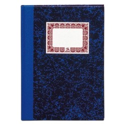 Cuaderno cartoné Dohe - Folio natural - Horizontal - 70 g - 100 hojas - Color azul