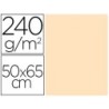 CARTULINA LIDERPAPEL 50X65 CM 240G/M2 CREMA PAQUETE DE 25 UNIDADES