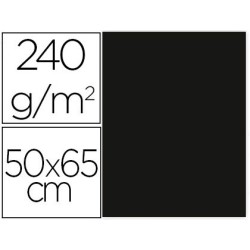 CARTULINA LIDERPAPEL 50X65 CM 240G/M2 NEGRO PAQUETE DE 25 UNIDADES
