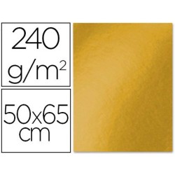 CARTULINA LIDERPAPEL 50X65 CM 240G/M2 ORO VIEJO PAQUETE DE 25 UNIDADES