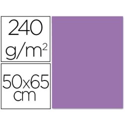 CARTULINA LIDERPAPEL 50X65 CM 240G/M2 PURPURA PAQUETE DE 25 UNIDADES