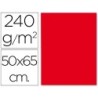 CARTULINA LIDERPAPEL 50X65 CM 240G/M2 ROJO NAVIDAD (PACK INDIVISIBLE 5 UDS)