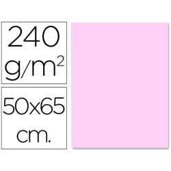 CARTULINA LIDERPAPEL 50X65 CM 240G/M2 ROSA (PACK INDIVISIBLE 5 UDS)