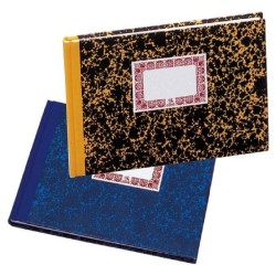 Cuaderno cuentas corrientes cartoné Dohe - Cuarto apaisado - 70 g - 100 hojas - Color amarillo