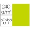 CARTULINA LIDERPAPEL 50X65 CM 240G/M2 VERDE PISTACHO PAQUETE DE 25 UNIDADES