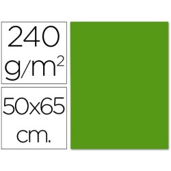 CARTULINA LIDERPAPEL 50X65 CM 240G/M2 VERDE NAVIDAD (PACK INDIVISIBLE 5 UDS)