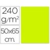 CARTULINA LIDERPAPEL 50X65 CM 240G/M2 VERDE PISTACHO (PACK INDIVISIBLE 5 UDS)