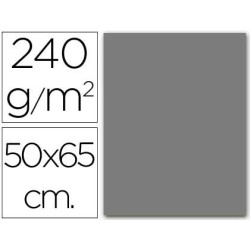CARTULINA LIDERPAPEL 50X65 CM GRIS 240 GR UNIDAD (PACK INDIVISIBLE 5 UDS)