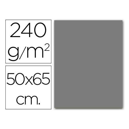 CARTULINA LIDERPAPEL 50X65 CM GRIS 240 GR UNIDAD (PACK INDIVISIBLE 5 UDS)