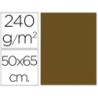 CARTULINA LIDERPAPEL 50X65 CM MARRON ESCOLAR 240G UNIDAD (PACK INDIVISIBLE 5 UDS)