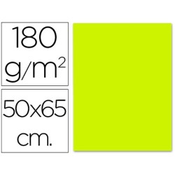 CARTULINA LIDERPAPEL 50X65 CM VERDE PISTACHO 180 GR -UNIDAD (PACK INDIVISIBLE 5 UDS)