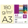 CARTULINA LIDERPAPEL A3 180G/M2 CREMA PAQUETE DE 100 HOJAS
