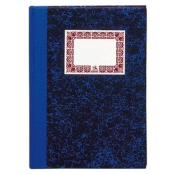 Cuaderno cartoné Dohe - Cuarto natural - Horizontal - 70 g - 100 hojas - Color azul