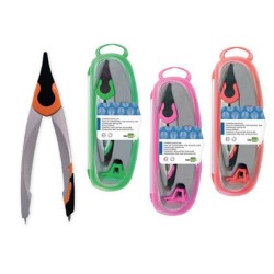 COMPAS LIDERPAPEL ADAPTADOR UN IVERSAL Y MINAS COLORES SURTIDOS