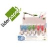 COMPAS LIDERPAPEL CON PROTECTOR DE PUNTA COLORES SURTIDOS