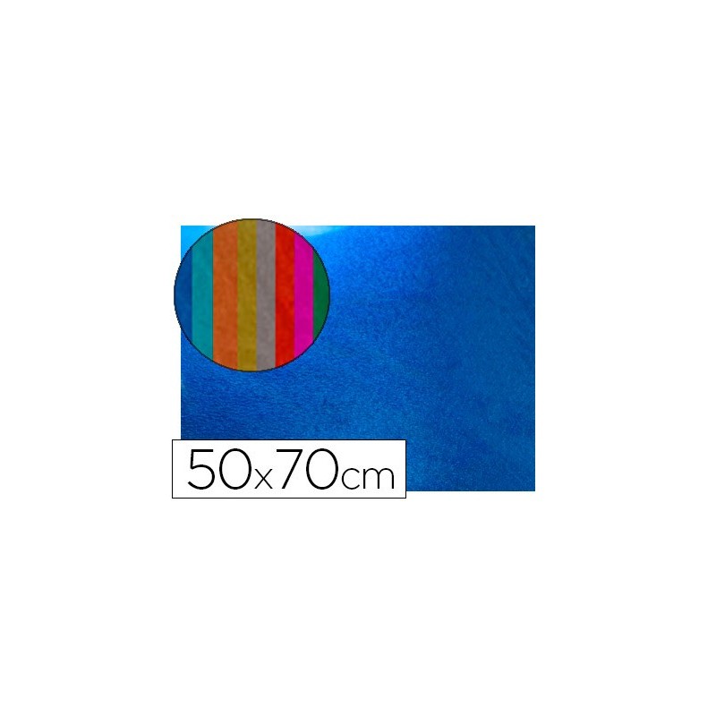 GOMA EVA LIDERPAPEL 50X70 CM ESPESOR 2 MM METALIZADA AZUL