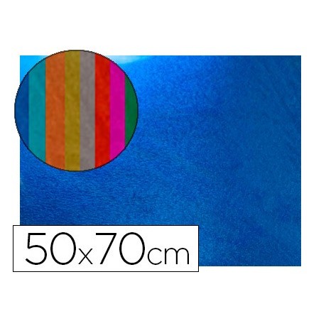 GOMA EVA LIDERPAPEL 50X70 CM ESPESOR 2 MM METALIZADA AZUL