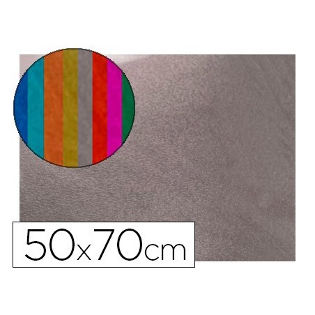 GOMA EVA LIDERPAPEL 50X70 CM ESPESOR 2 MM METALIZADA PLATA