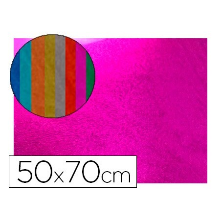 GOMA EVA LIDERPAPEL 50X70 CM ESPESOR 2 MM METALIZADA ROSA