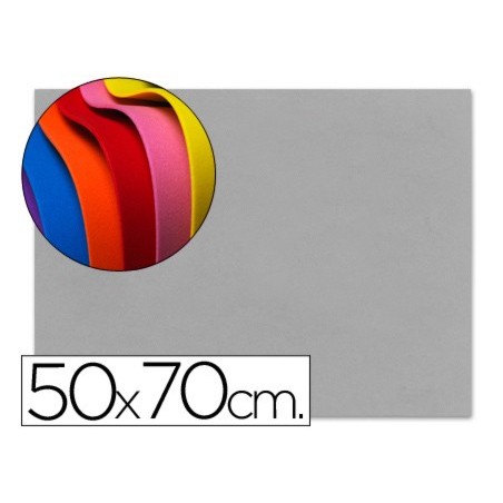 GOMA EVA LIDERPAPEL 50X70CM 60G/M2 ESPESOR 1.5MM GRIS