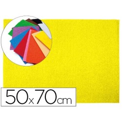 GOMA EVA LIDERPAPEL 50X70CM 60G/M2 ESPESOR 2MM TEXTURA TOALLA AMARILLO